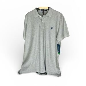 NWT U.S. Polo Assn. Light Gray Polo Shirt MENS SIZE L